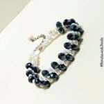 Handmade Black crystal beads bracelet