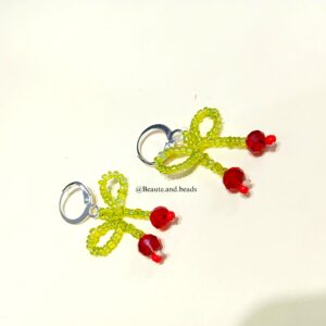 handmade cute bow earrings