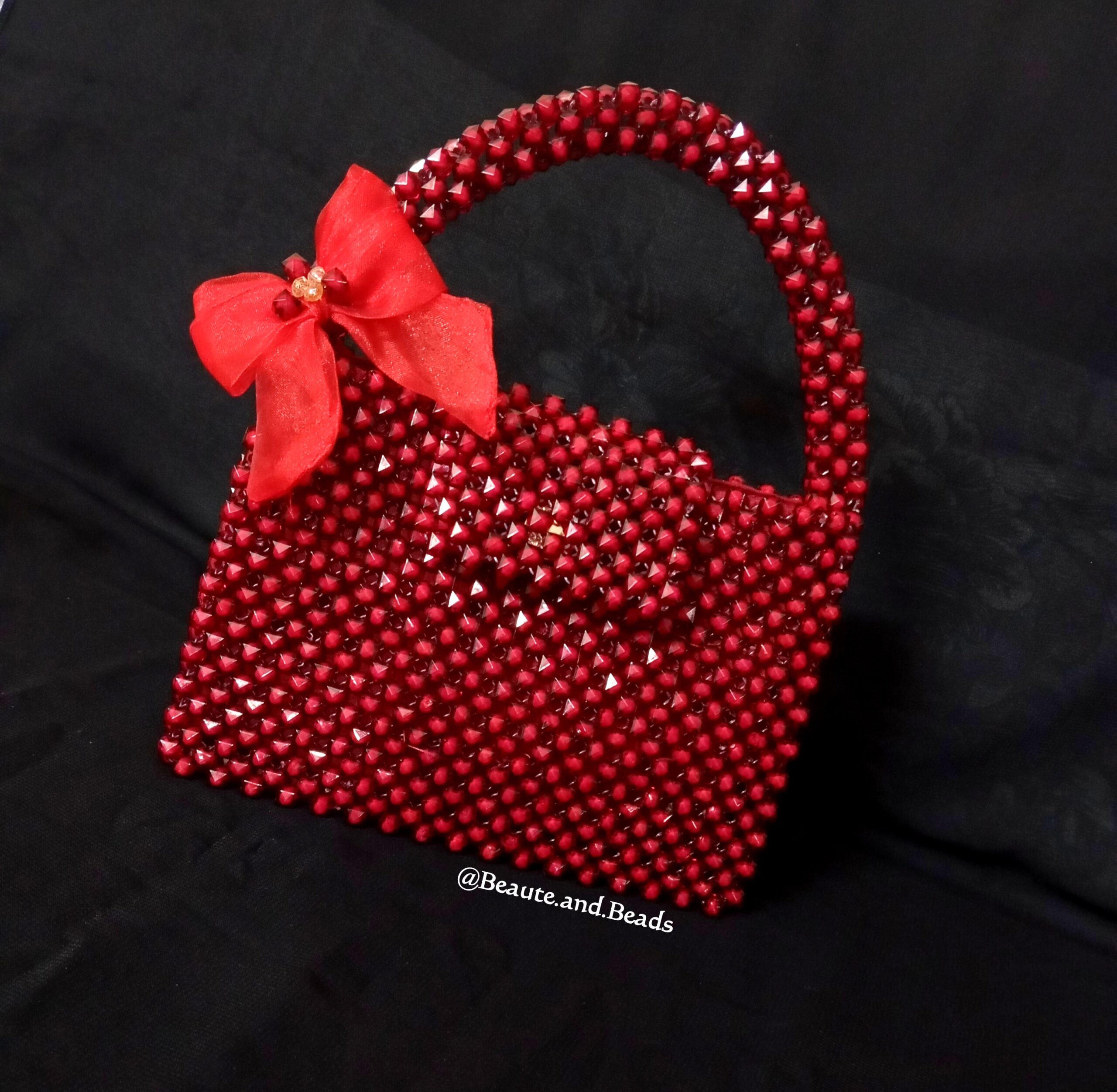 handmade beaded bag
