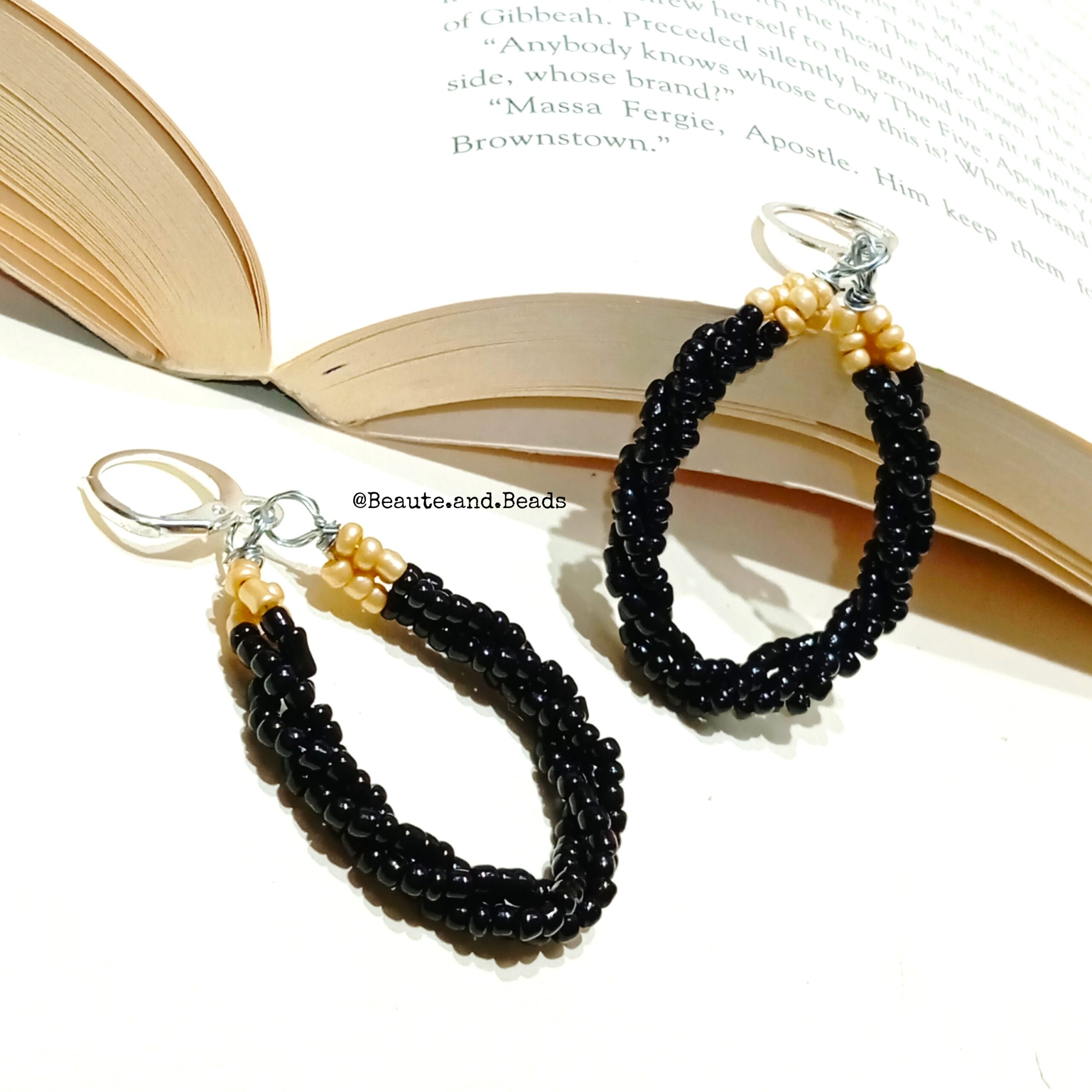 beaded hoops