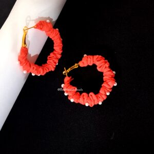 ruffled hoop earrings
