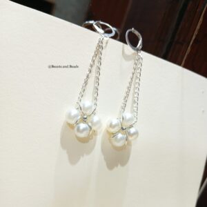 Handcrafted pearl drop earrings – perfect gift for women and girls